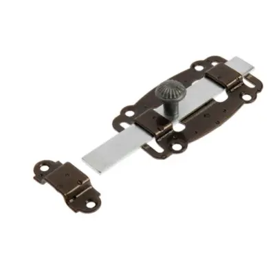 Задвижка дверная ЗД-100 бр.металлик/цинк, , шт в интернет-магазине Патент24.рф