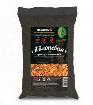 Щепа д/копчения Яблоня 1,2л (200гр.), , шт в интернет-магазине Патент24.рф