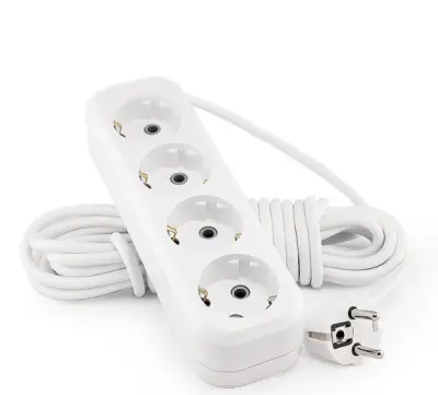 Удлинитель сетев. LUX У4-Е-07 4-х мест. с з/к. 250В 16А 7м, , шт в интернет-магазине Патент24.рф