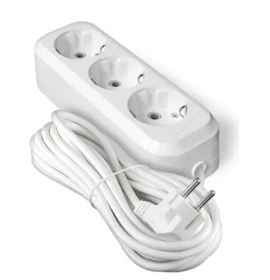 Удлинитель сетев. Universal ПВС 3х1,5 3роз. 7м. 16А земля АВС-пластик 1724, , шт в интернет-магазине Патент24.рф