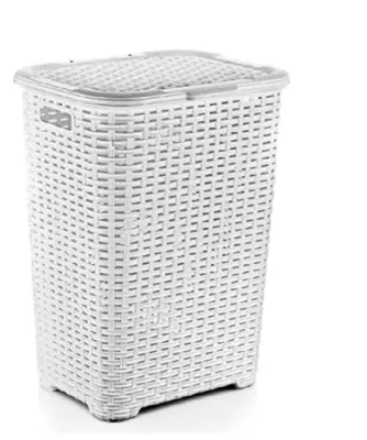 Корзина пл. д/белья 60л Плетеная 44х34х110см 05004, , шт в интернет-магазине Патент24.рф
