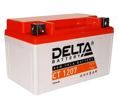Аккумулятор необслуживаемый ДЕЛЬТА 12V 7Аh (СТ 1207) (150х86х94), , шт в интернет-магазине Патент24.рф