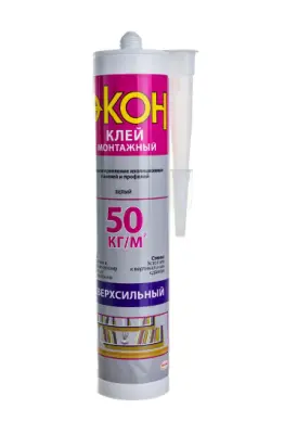 Клей Экон монтажный бел Сверхсильный 0,4кг Хенкель, , шт в интернет-магазине Патент24.рф