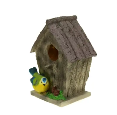 Скульптура д/сада полистоун скворечник "Птичка" 18х22см 12393, , шт в интернет-магазине Патент24.рф