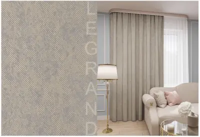 Портьера Матрица 150х260 серо-золотой ГП, , шт в интернет-магазине Патент24.рф