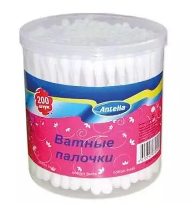 Палочки ватные Антелла 200шт. в пласт. коробке , , шт в интернет-магазине Патент24.рф