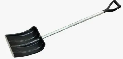 Лопата Снежок Люкс 355х360мм цветная с ал. черенком и V-ручкой, , шт в интернет-магазине Патент24.рф