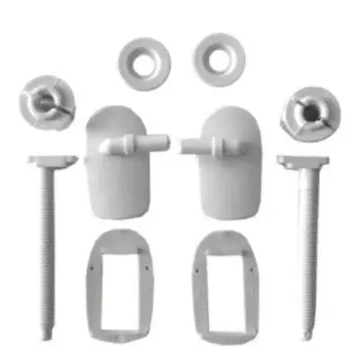 Крепеж сидения к унитазу Верона белый (комплект), , шт в интернет-магазине Патент24.рф