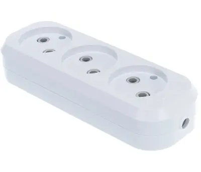 Колодка удлинителя UNIVersal 3 гн. 10А 250В Е203, , шт в интернет-магазине Патент24.рф