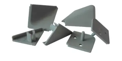 Комплект фурнитуры к плинтусу для столешницы (угол вн., нар., 2загл.), , шт в интернет-магазине Патент24.рф