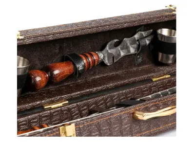 Набор шампуров "Элит-XS" в коробке из эко-кожи №13 9088197, , шт в интернет-магазине Патент24.рф