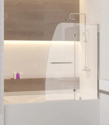 Шторка на ванну 90х150 RGW SC-13 Хром/прозрачное 6мм (esay), , шт в интернет-магазине Патент24.рф