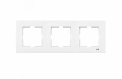 Рамка VI-KO Karre 90960202 3-мест. бел., , шт в интернет-магазине Патент24.рф