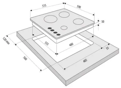 Панель варочная KRONA ARDENTE 60 WH в интернет-магазине Патент24.рф