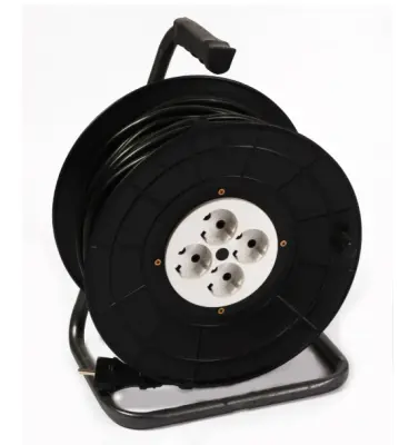 Удлинитель силовой на катушке ПВС 2х1.5 4роз. 40м 16А УХ16 ex0110-0034, , шт в интернет-магазине Патент24.рф