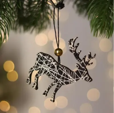 Подвеска Олень 7х16см JT20-GB170 189345, , шт в интернет-магазине Патент24.рф