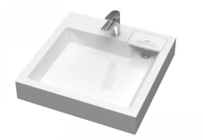 Раковина Люкс V61D1 (сигн.белый) Bergg lab 600х600 с кронштейнами С061D001, , шт в интернет-магазине Патент24.рф