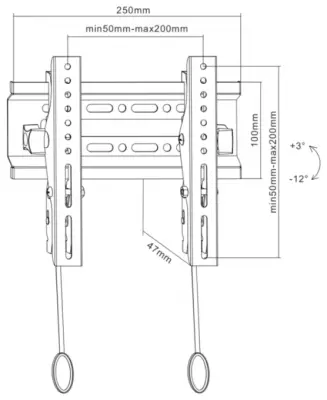 Кронштейн для ТВ ITech PLB2T (20"-42") в интернет-магазине Патент24.рф