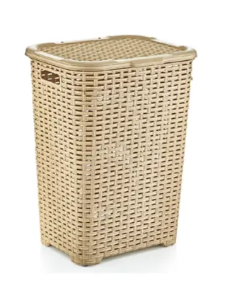 Корзина пл. д/белья 60л Плетеная 44х34х110см 05004, , шт в интернет-магазине Патент24.рф