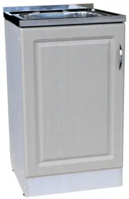 Тумба под мойку 500х600 Беленый Дуб левая SIRIUSLINE Т5060Д-Л, , шт в интернет-магазине Патент24.рф