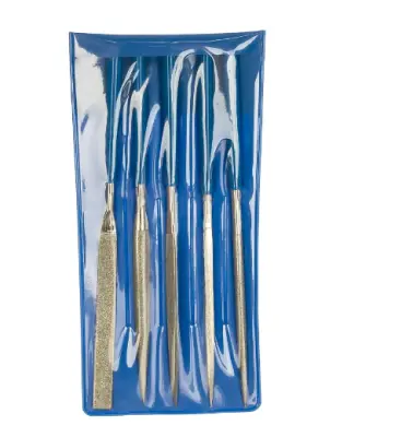 Набор ЗУБР ЭКСПЕРТ Надфили с алмаз.напыл. 160х80 5 предметов в пл.боксе арт.33388-160-Н5, , шт в интернет-магазине Патент24.рф