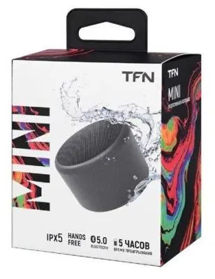 Портативная колонка TFN Mini Серый TFN-BS01-01GR в интернет-магазине Патент24.рф