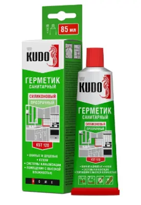 Герметик KUDO силик.санит. прозрачный 85мл KST-120b, , шт в интернет-магазине Патент24.рф