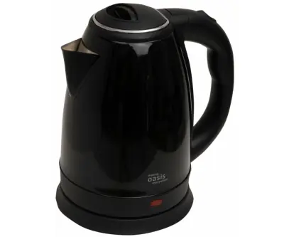 Чайник электрический Oasis K-10SB 2000Вт, 1,8л. металл, черный в интернет-магазине Патент24.рф
