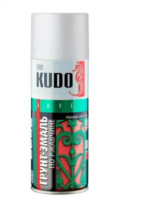 Грунт-эмаль Kudo по ржавчине 0,4кг сигнальная белая RAL9003 , , шт в интернет-магазине Патент24.рф