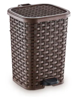 Ведро пл. 6,0л с педалью Плетеная 20х21х27см внутр/ведро 01052, , шт в интернет-магазине Патент24.рф