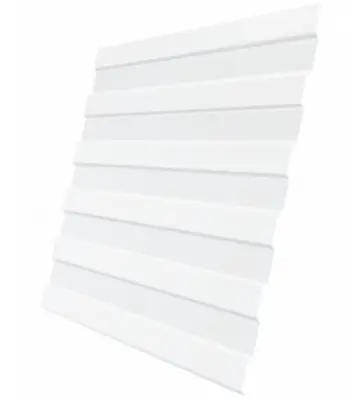 Профнастил С-8 0,45х1185х2000 полиэстер (глянец) RAL9003 сигнальный белый односторонний стандарт, , л. в интернет-магазине Патент24.рф