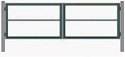 Ворота Каркас (1,5х3,4м ) 8017 коричневый, , шт в интернет-магазине Патент24.рф