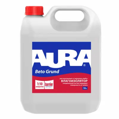 Грунт AURA BETO GRUND влагоизолятор, концентрат 1:10 10л, , шт в интернет-магазине Патент24.рф