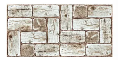 Декор. панель ПВХ 965х485мм Дерево Бревна Белый сруб, , шт в интернет-магазине Патент24.рф