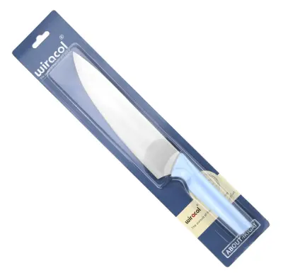 Нож кух 200мм пл/руч шир/лезвие "Новоселье" цвета микс в/бл AYK-К01, , шт в интернет-магазине Патент24.рф