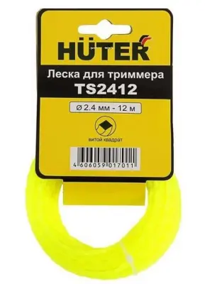 Леска для триммера TS2015 витой квадрат HUTER, , шт в интернет-магазине Патент24.рф