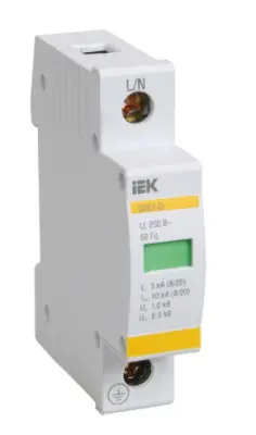 Ограничитель перенапряжения ОПС1-С 1P 20кА 400В ИЭК, , шт в интернет-магазине Патент24.рф