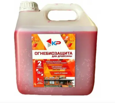 Антисептик KP красно-коричневый огнебиозащитный 3л , , шт в интернет-магазине Патент24.рф