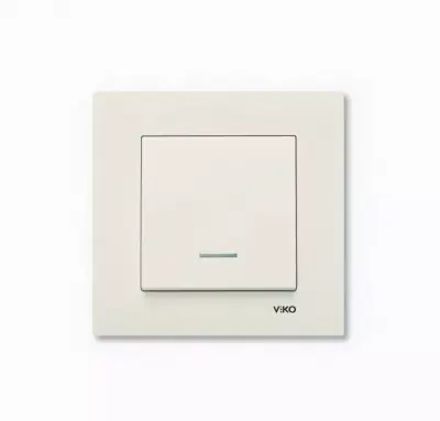 Механизм выключателя VI-KO Karre 90963719 крем. 1 кл. с/у с подсв., , шт в интернет-магазине Патент24.рф