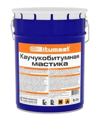 Мастика Bitumast каучукобитумная 5л , , шт в интернет-магазине Патент24.рф