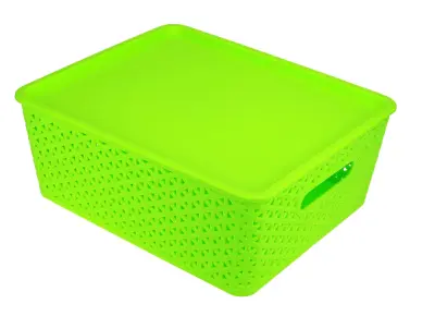 Корзина пл туал/прин "Вираж" 34,5х28,5см h13,5см с/кр с/руч 000 8, , шт в интернет-магазине Патент24.рф