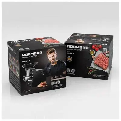 Мясорубка Redmond RMG-1241-6 1340Вт, овощерезка, черный в интернет-магазине Патент24.рф