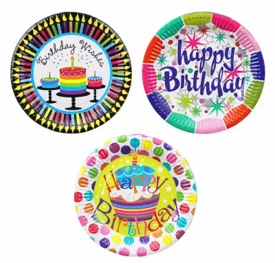 Н-р бумажных тарелок Happy Birthday Волшебная страна 18см 6шт, , упак в интернет-магазине Патент24.рф