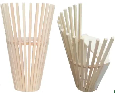 Защита дер д/светильника "Веер" 45х41х14см больш. липа 670, , шт в интернет-магазине Патент24.рф