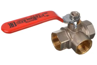 Кран шаровый TeRma RED 3/4" Т-обр. трехходовой ручка 31059, , шт в интернет-магазине Патент24.рф