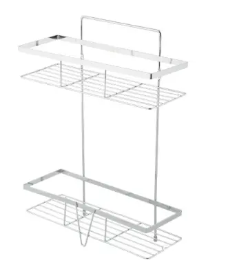 Полка д/ванной 30х11х40см 2х ярусная COZY-CR-4 хром, Рыжий кот, , шт в интернет-магазине Патент24.рф