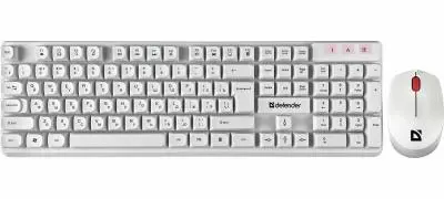 Клавиатура+Мышь Defender Milan C-992 RU клавиатура+мышь 45994 белый в интернет-магазине Патент24.рф
