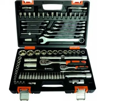 Набор инструм. 1/2, 1/4, CrV пласт. кейс 82 предм., , шт в интернет-магазине Патент24.рф