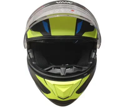Шлем VMC YM-926 Графика, двойной прозр.визор/модуляр, желто-синий S (55-56), , шт в интернет-магазине Патент24.рф