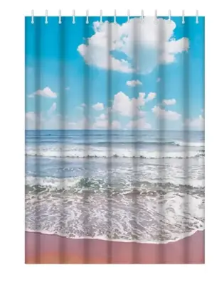 Штора для ванной 180х180см Haiba 12 колец полиэтилен, , шт в интернет-магазине Патент24.рф